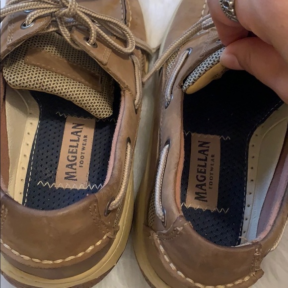 Magellan footwear men’s brown leather moccasin 👞 - Picture 4 of 8